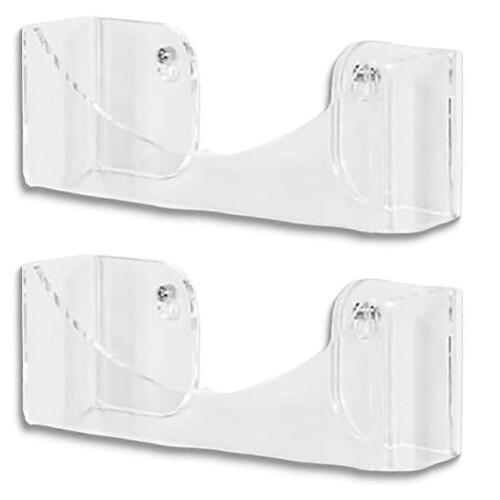 (Transparent 2pcs) Elegant Premium Household Closet Hat Rack Hat Organizer for Baseball Caps Space Saving Plastic Versatile