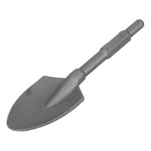 Clay Spade 45CR Steel Scoop Shovel Bit with 1?1/8in Shank Demolition Hammer Digging Tool