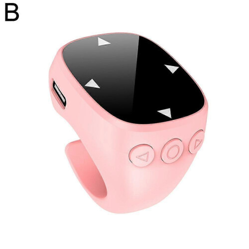 (Pink) User-friendly Premium Quality Short Video Bluetooth RingRemote Control Multifunctional Short Video Page Flip