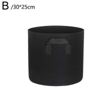(30x25 Black) Versatile Premium Unique Planting Quality planting non-woven beautiful bag pot seedling bag tree growth black