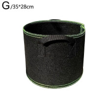 (35x28 Green edge) Versatile Premium Unique Planting Quality planting non-woven beautiful bag pot seedling bag tree growth black
