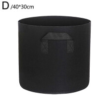 (40x30 Black) Versatile Premium Unique Planting Quality planting non-woven beautiful bag pot seedling bag tree growth black
