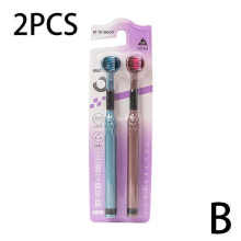 (blue pink) Powerful Fashionable Premium Efficient to Three-sided Toothbrush Bristle Soft Cleaning Use Ultra Easy Superior