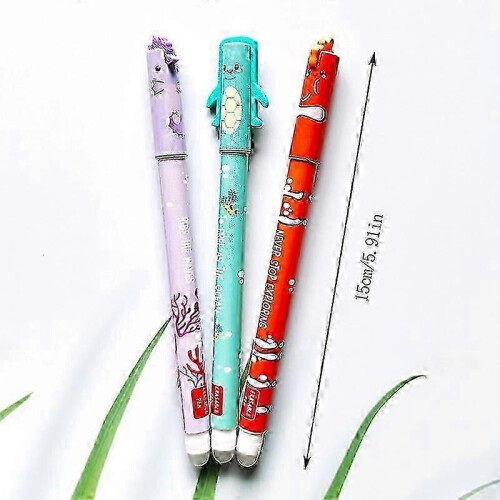 Generisch Erasable Pen Set Special Edition 3 Pens Perfect Cute 1ml Refill 1