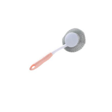 Brosse réutilisable pour la cuisine, en acier inoxydable, avec manche long et design ergonomique, poignée antidérapante. Outil de nettoyage