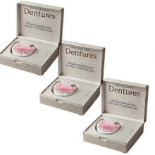 (3pcs) 1/2/3x Advanced Customized Full Denture Set, Silicone Reline Denture Set