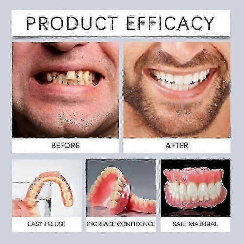 (1pcs) 1/2/3x Advanced Customized Full Denture Set, Silicone Reline Denture Set 2