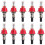 10 Pcs Underfloor Heating Manifold Flow Meter, Visual Flow Monitoring Regulator for Underfloor Heating Systems(1/2) 1
