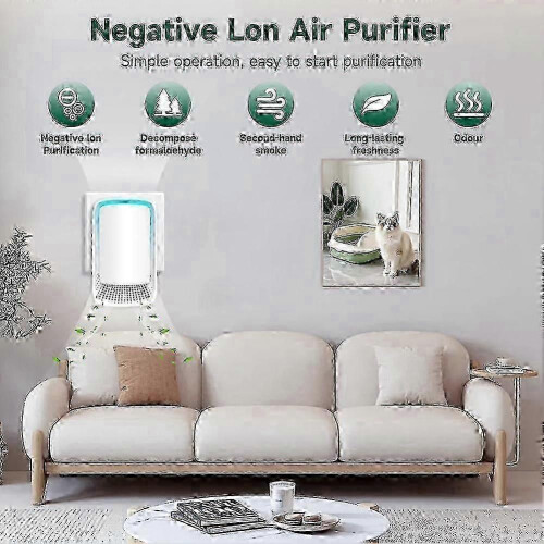 3-Pack Negative Ion Air Purifiers with EU Plug for Home Use 2