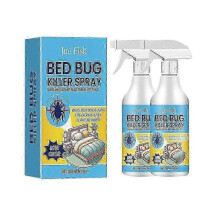 (2PCS) 1-5x Bed Bug Killer Spray For Mattress Sofa Furniture Prevents Bites 500ml