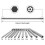 11pcs 200mm Extra Long Torx Bit Set, Security Torx Bits with Magnetic Head S2 Steel 3