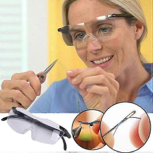 2 Pairs Big Vision Magnifying Glasses 300X Magnification Eyewear 1
