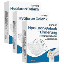 Joint Pain Relief Patch with Microneedle Hyaluronic Acid, Flexible Fit for Knees and Shoulders, 4pcs