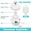4Pcs Water Fountain Filter Dog Drinking Dispenser Filter Flowing Water/Loop Filter Automatic 5