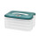 (4, blue) Multi Layer Cookie Carrier with Lid and Handle Time Recoder Dumpling Storage Box Food Dessert Transport Container 25-26 1