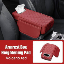 (B) Memory Foam Car Armrest Cushion Armrest Box Heightening Pad Tissue Box