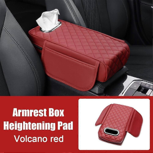 (B) Memory Foam Car Armrest Cushion Armrest Box Heightening Pad Tissue Box
