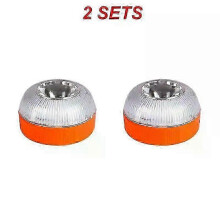 (2Pcs) Spain DGT-Approved Car Emergency Light - Rechargeable & Magnetic (1-3Pcs)