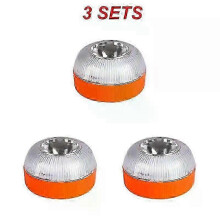 (3Pcs) Spain DGT-Approved Car Emergency Light - Rechargeable & Magnetic (1-3Pcs)