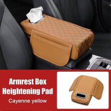 (G) Memory Foam Car Armrest Cushion Armrest Box Heightening Pad Tissue Box