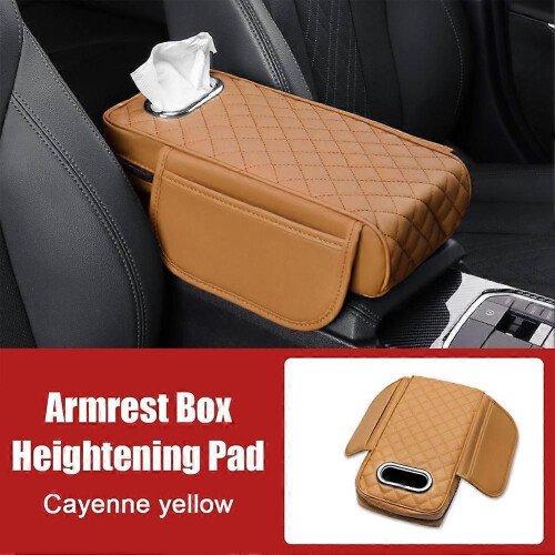 (G) Memory Foam Car Armrest Cushion Armrest Box Heightening Pad Tissue Box