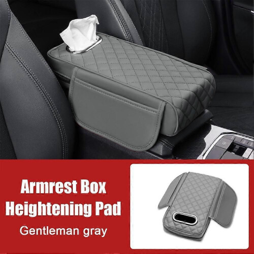 (F) Memory Foam Car Armrest Cushion Armrest Box Heightening Pad Tissue Box