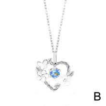 (B) Wreath Necklace Gentle Fairy Necklace Simple Gift