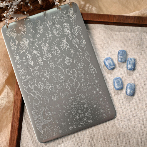 Plaque de transfert Nail Art facile à utiliser, plaque 1