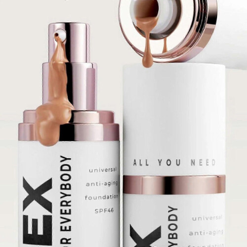 AntiAging Foundation Serum 2 in 1 Coverage with SPF, Hydrating Universal Tint, 2pcs 50ml 2
