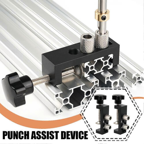 (Eggplant) Aluminum profile punching aid, punching connection, countersunk head 1