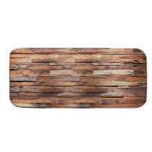 Rustieke badkamerset in boerderijstijl, waterbestendige decoratieve mat met antislip onderkant, badmat met houten print, sterk waterabsorberend voor