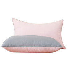 Kussens gevuld met synthetisch dons, hoogwaardige microvezel hoofdkussens, afgewerkt met geborstelde stof, grijsblauw, 51*76 cm, 2 stuks