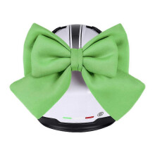 (Green) Motorcycle Helmet Bow Decoration Electric Bike Helmet Car Body Decor Bowknot
