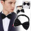 Bow Tie for Wedding Collar, Wedding Dress,red Black,single-layer Bow Tie 4