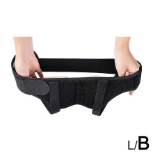 (L, Blue) Inguinal Hernia Support Belt Pain Relief Double Groin Hernia Truss Brace Adult