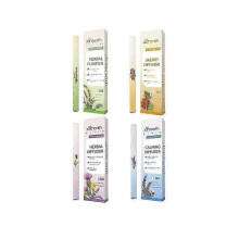 4 Packs Herbal Diffuser Air Freshener Pen, Mullein Thyme Guarana Green Tea Extract_ZDZQ