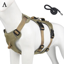 (B,One Size)Reflective Dog Harness Vest Adjustable Pet Chest Straps for Large Dogs