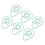 100Pcs Avocado-Color Model Fruit Paper Clips, Iron 1