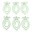 100Pcs Cute Fruit Paper Clips - Green Lemon 1