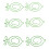 100Pcs Cute Fruit Paper Clips - Green Lemon 16