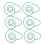 100Pcs Avocado-Color Model Fruit Paper Clips, Iron 4