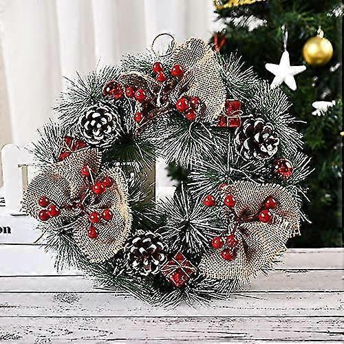 Christmas Wreath Door Wall Ornament - DD