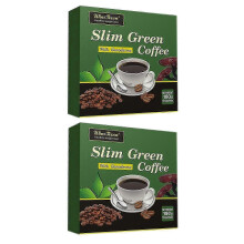 (2 Boxes) for 18-54pcs Green Coffee Green Slim Coffee with Ganoderma Weight-Loss Coffee for Women And Men