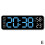 (Blue base style) With Calendar Date Temperature LED Large Display USB Digital Wall Alarm Clock 1