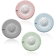 8pcs Home Drain Covers Bath Shower Drain Covers Hair Trap Hair Plug Floor Rubber Sink Strainer for Bathroom