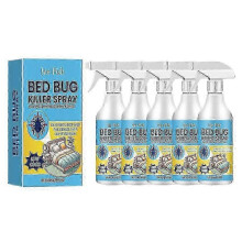 (5PCS) 1-5x Bed Bug Killer Spray For Mattress Sofa Furniture Prevents Bites 500ml