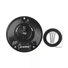 (Black Black Logo) con CNC Aluminum Keyless For Honda CBR 600 F4 F3 F2 1991-2008 Motorcycle Accessories Fuel Gas Tank Cap Cover