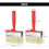 2 Pcs Wallpaper Paste Brush,large Masonry Paint Brush,fence Paint,paint Brushes Decorating - DD 2
