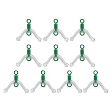 (S, Green) 10x Anti Winding Sea Fishing Wire Bottom Tackle Rigs Anti-winding ring