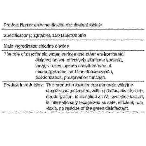 Chlorine Dioxide Effervescent Tablets 100 Pack, Food Grade, LongLasting, Low Odor, Pet Safe 2